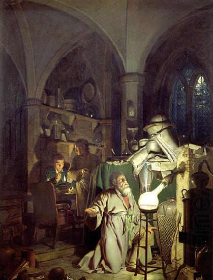 The Alchemist Discovering Phosphorus or The Alchemist in Search of the Philosophers Stone, Joseph wright of derby